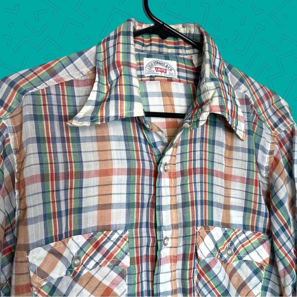 Vintage Levi’s 70s button down shirt USA